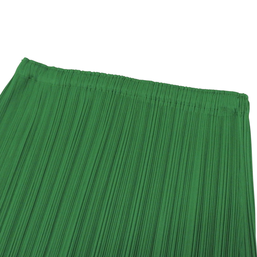 Excellent PLEATS PLEASE skirt Pleated green polyester Women 3 PP53-JG002