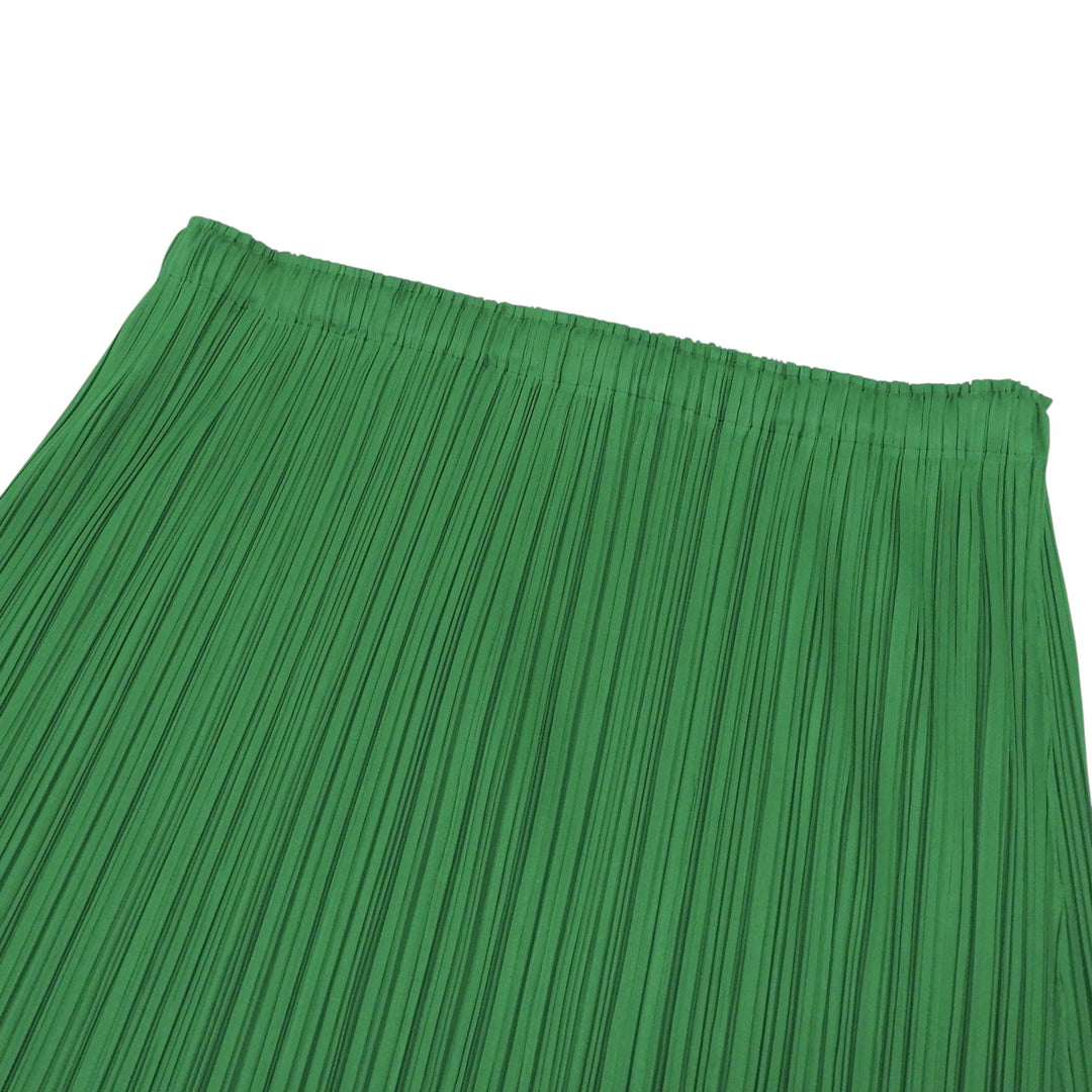Excellent PLEATS PLEASE skirt Pleated green polyester Women 3 PP53-JG002