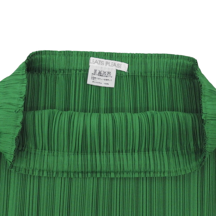 Excellent PLEATS PLEASE skirt Pleated green polyester Women 3 PP53-JG002