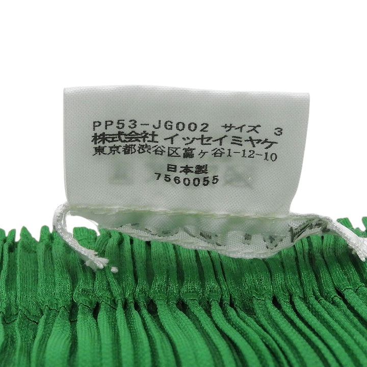Excellent PLEATS PLEASE skirt Pleated green polyester Women 3 PP53-JG002