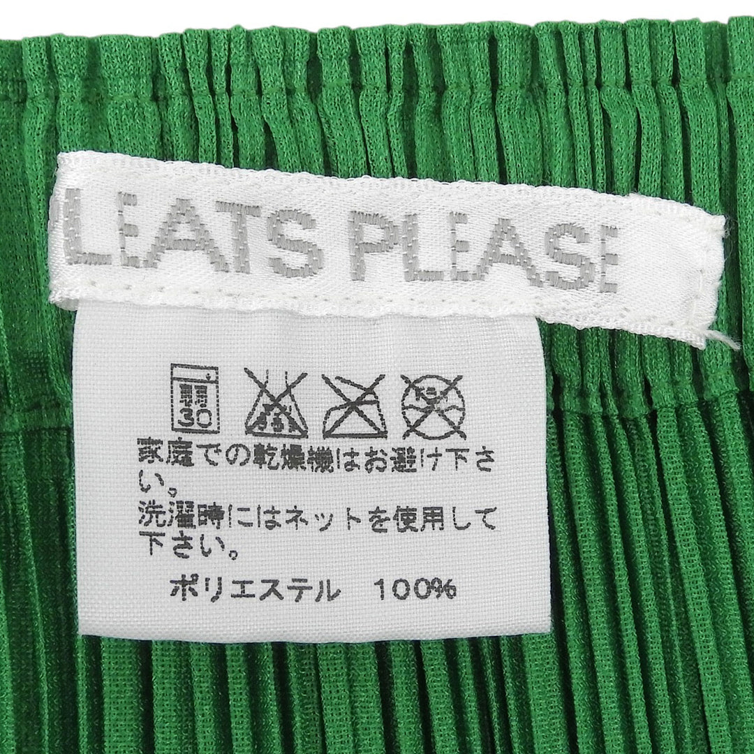 Excellent PLEATS PLEASE skirt Pleated green polyester Women 3 PP53-JG002