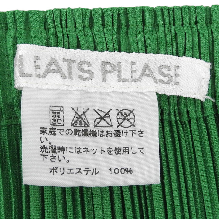 Excellent PLEATS PLEASE skirt Pleated green polyester Women 3 PP53-JG002