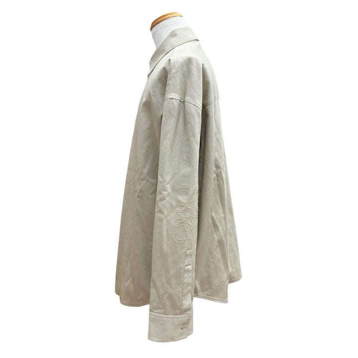 Excellent LOEWE Long sleeve shirt beige cotton 39 mens H526Y05X79