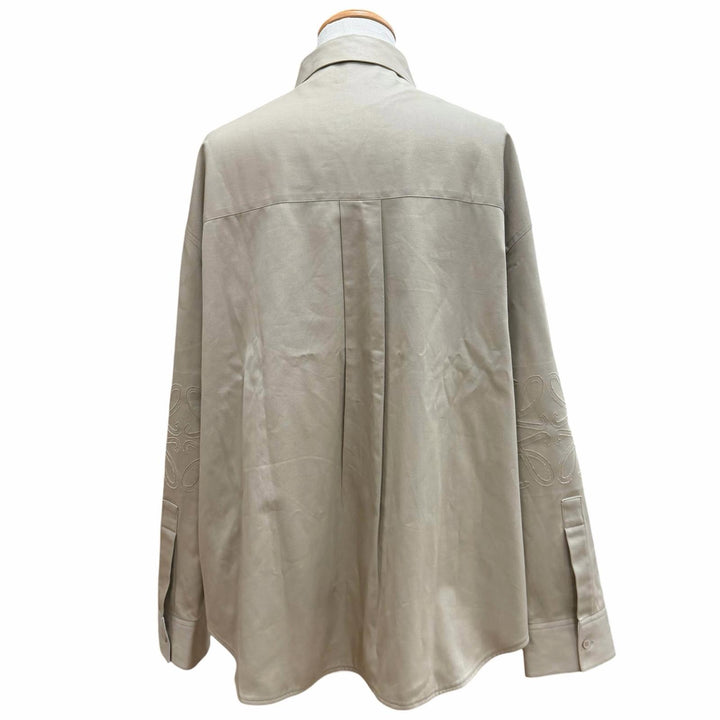 Excellent LOEWE Long sleeve shirt beige cotton 39 mens H526Y05X79