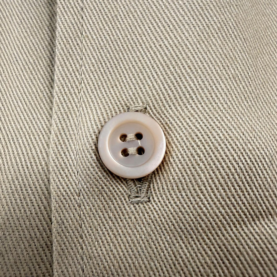 Excellent LOEWE Long sleeve shirt beige cotton 39 mens H526Y05X79