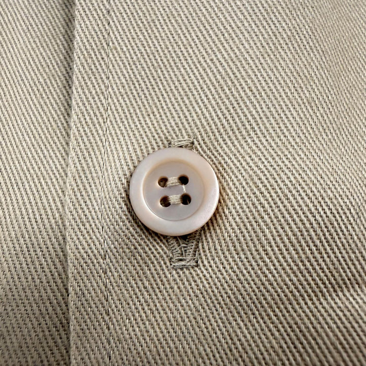 Excellent LOEWE Long sleeve shirt beige cotton 39 mens H526Y05X79