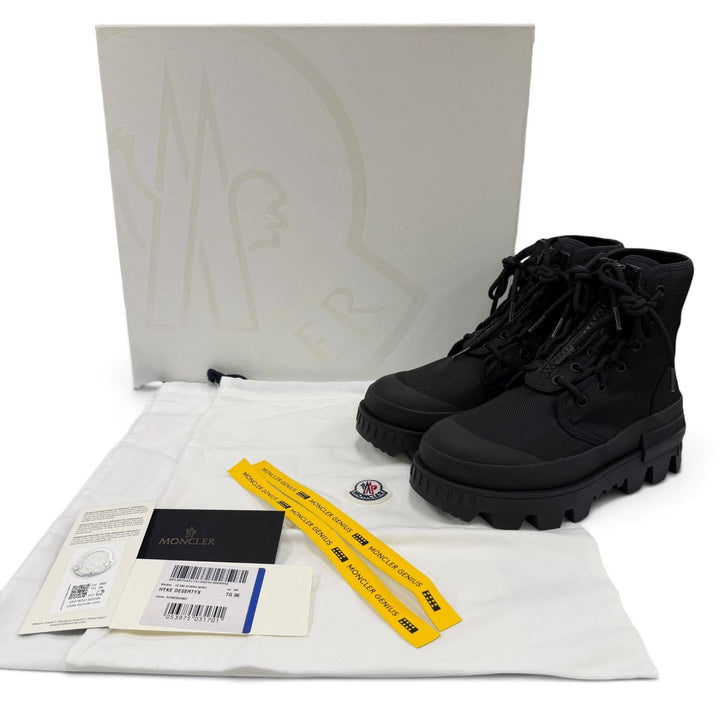 Excellent MONCLER GENIUS 4 HYKE short boots HYKE DESERTYX Logo design ZIP UP 36