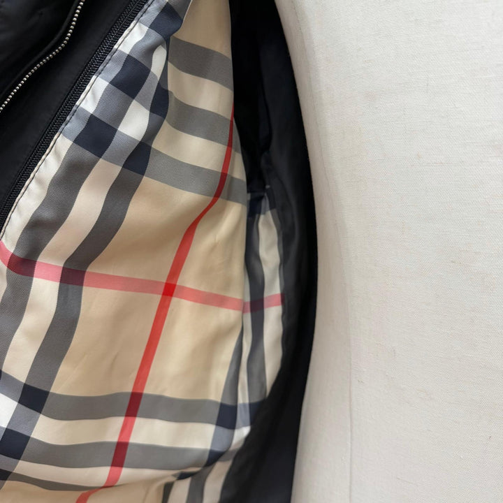Great BURBERRY LONDON coat Nova Check Pattern lining, jacket with down liner. L