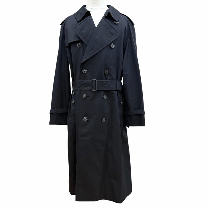 Great BURBERRY LONDON trench coat black cotton mens
