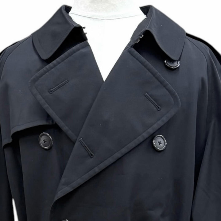 Great BURBERRY LONDON trench coat black cotton mens