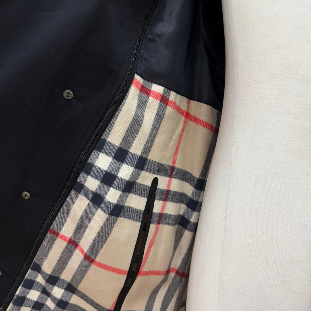 Great BURBERRY LONDON trench coat black cotton mens