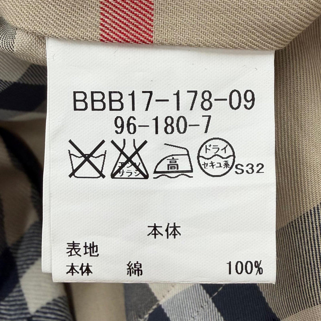 Great BURBERRY LONDON trench coat black cotton mens