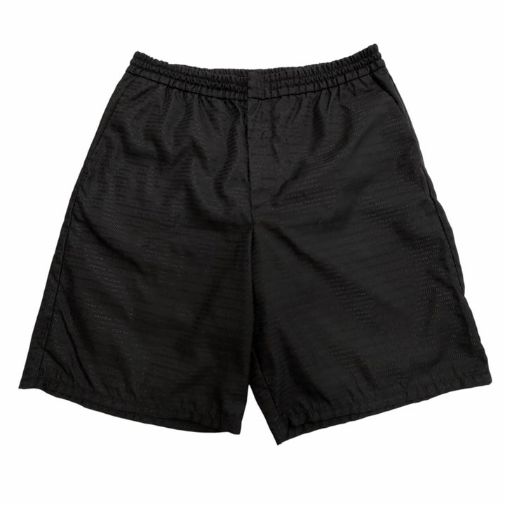 Excellent PRADA Shorts Triangle logo black recycled polyamide mens L SPH226