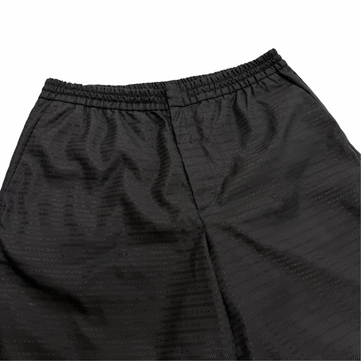 Excellent PRADA Shorts Triangle logo black recycled polyamide mens L SPH226
