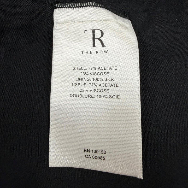 Great THE ROW one piece Sleeveless belt wrap dress black acetate Women 2