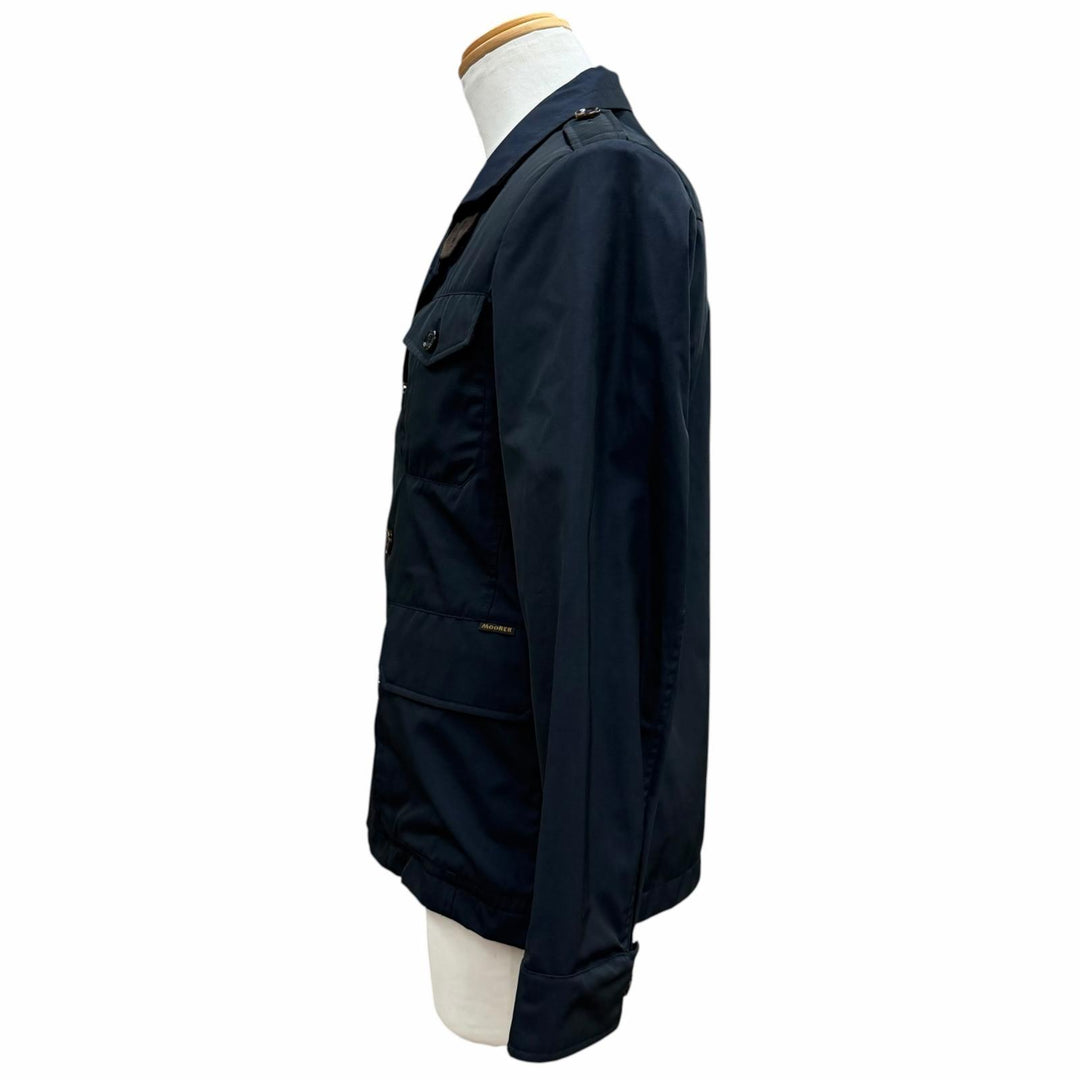 Pristine MOORER Jacket Double-breasted with logo buttons navy 44 GABETTI-WCO