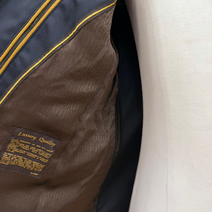 Pristine MOORER Jacket Double-breasted with logo buttons navy 44 GABETTI-WCO