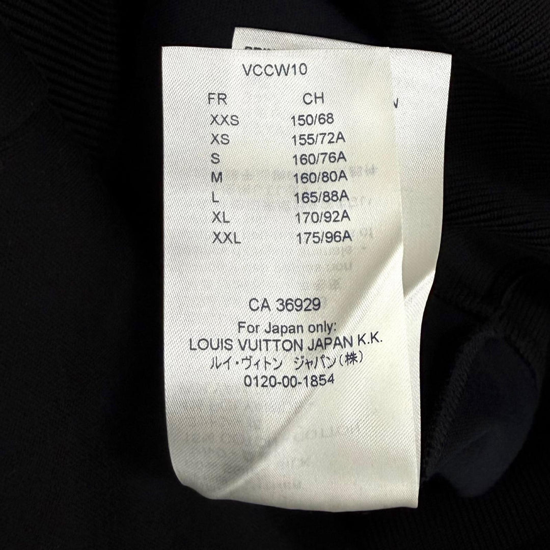 Pristine LOUIS VUITTON one piece Leather logo patch with frill design cotton L