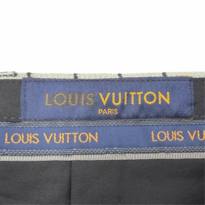 Pristine LOUIS VUITTON NBA slacks Total pattern pants Black series wool mens 42