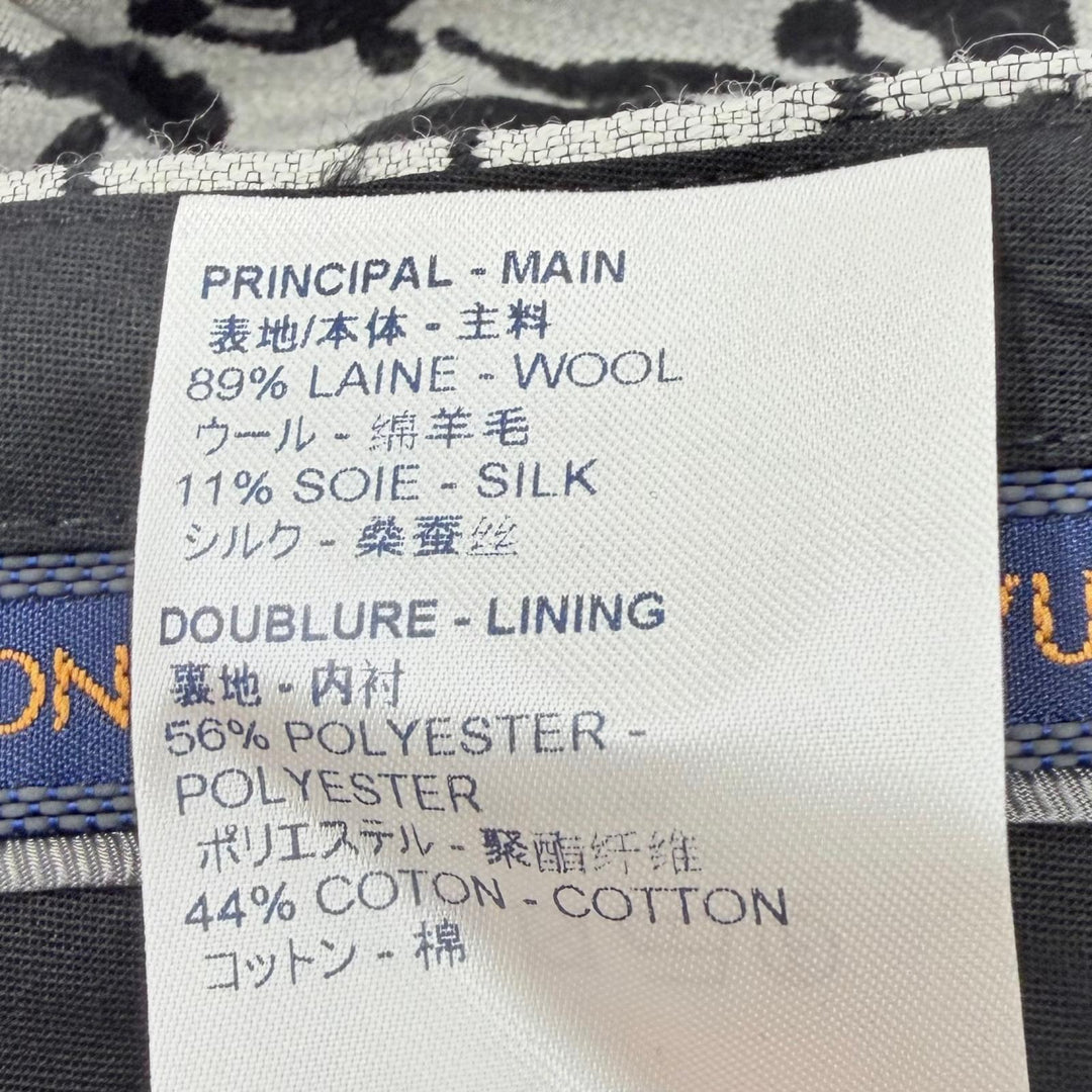 Pristine LOUIS VUITTON NBA slacks Total pattern pants Black series wool mens 42