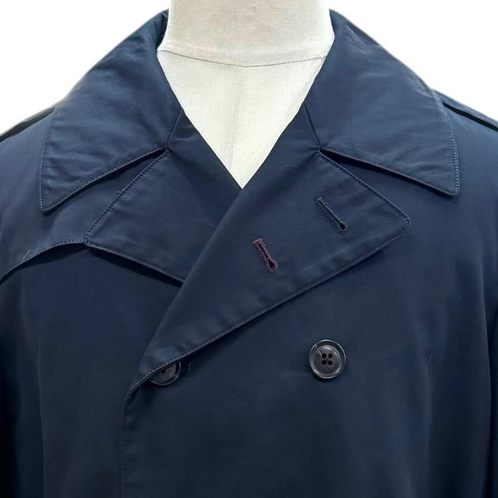 Great Paul Smith trench coat With padded liner Dark navy cotton mens L