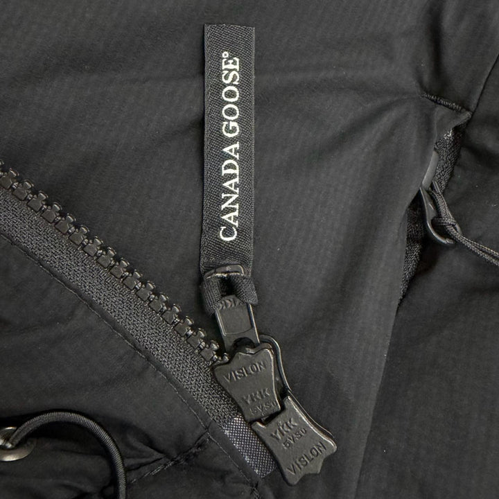 Excellent CANADA GOOSE Down jacket LODGE HOODY Mini Logo Patch Hooded