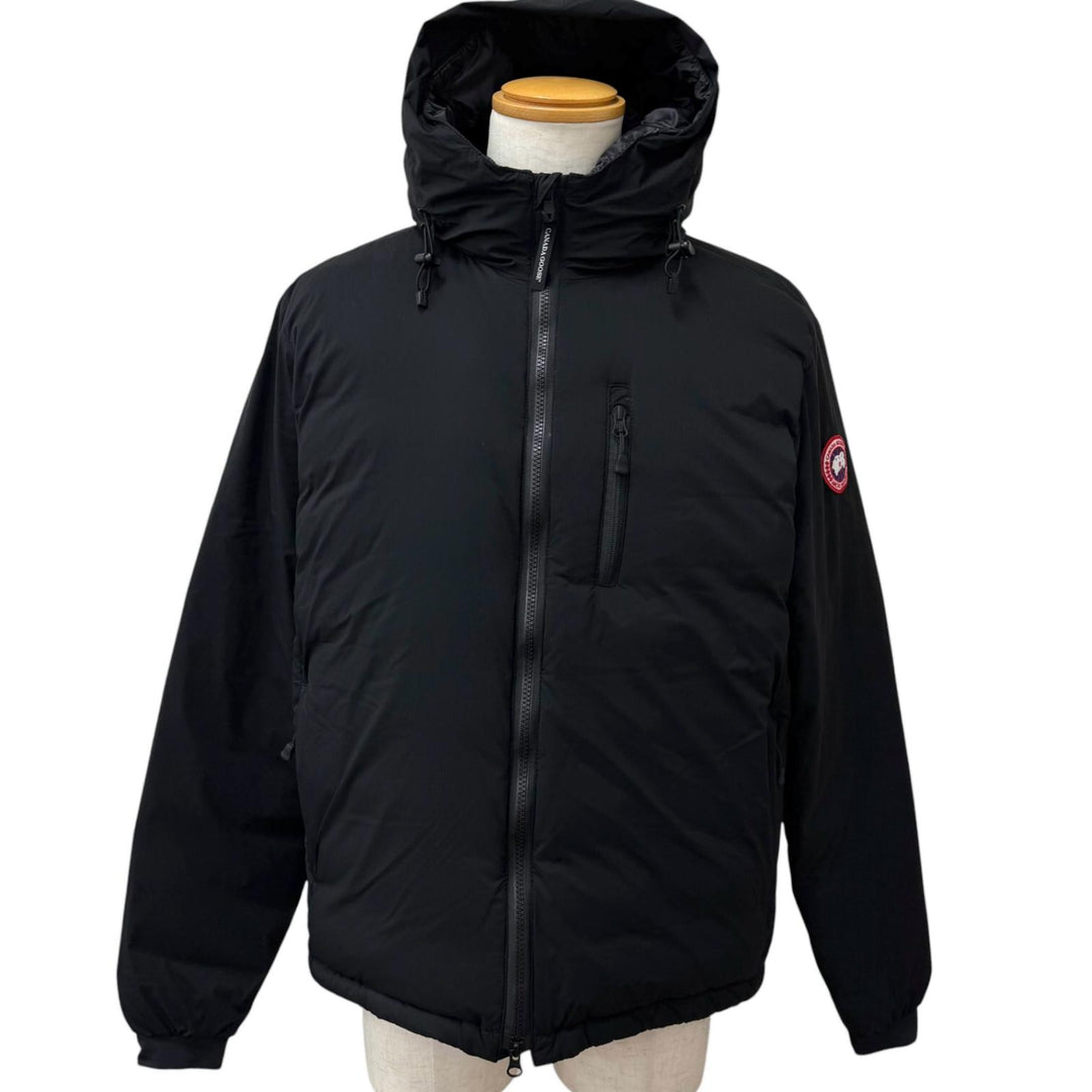Excellent CANADA GOOSE Down jacket LODGE HOODY Mini Logo Patch Hooded