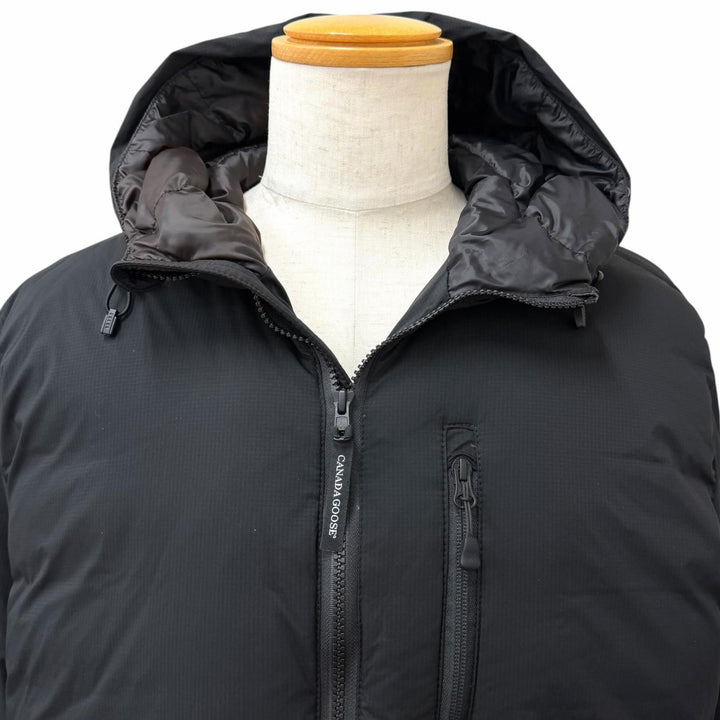 Excellent CANADA GOOSE Down jacket LODGE HOODY Mini Logo Patch Hooded