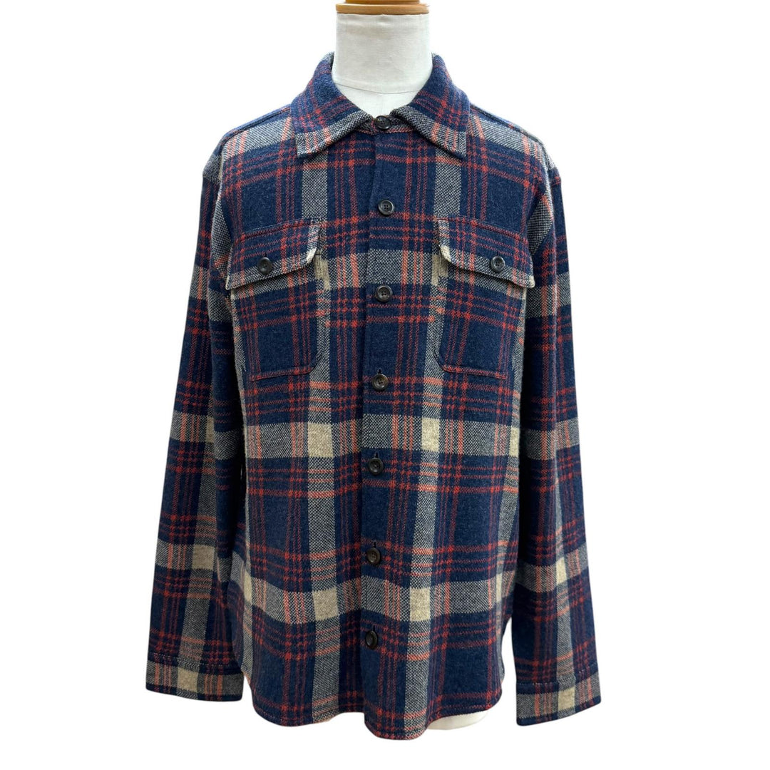 Pristine RRL Long sleeve shirt Work shirt sweater Navy wool mens L