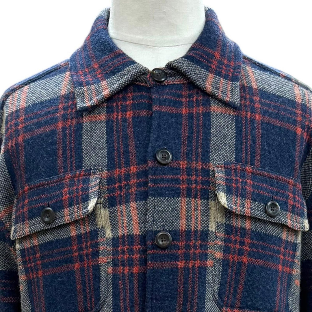 Pristine RRL Long sleeve shirt Work shirt sweater Navy wool mens L