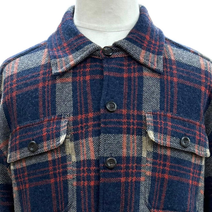 Pristine RRL Long sleeve shirt Work shirt sweater Navy wool mens L