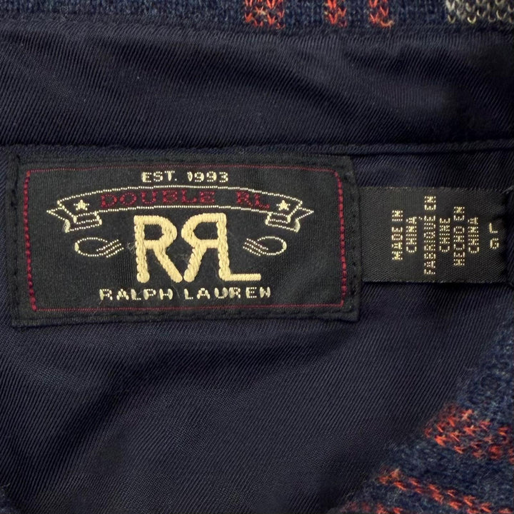 Pristine RRL Long sleeve shirt Work shirt sweater Navy wool mens L