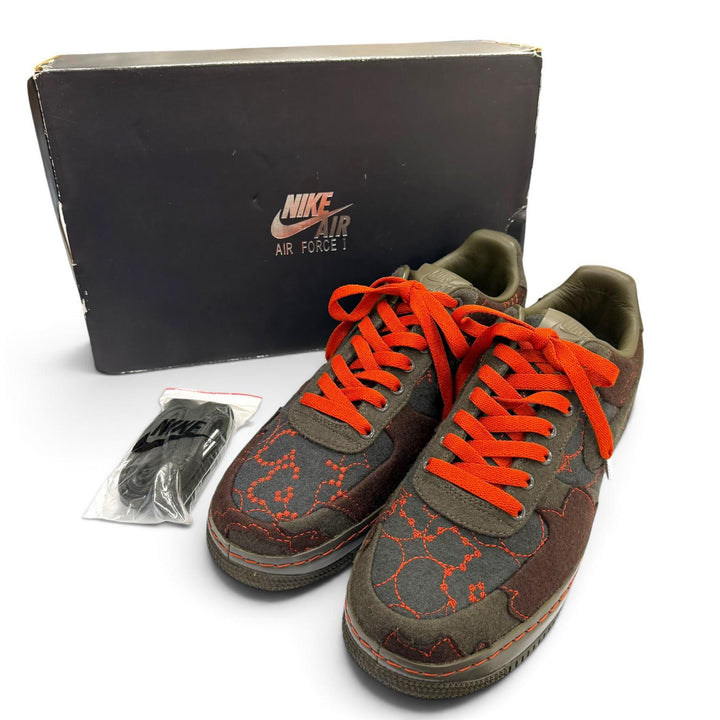 Pristine NIKE sneakers Air Force 1 Low Supreme TZ Maharam khaki 26 363171-031