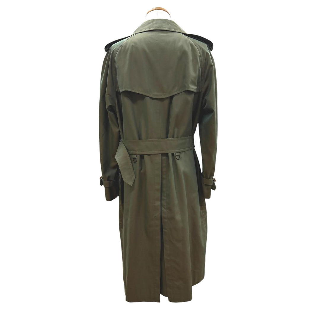 Great Burberrys trench coat Nova check pattern lining Khaki cotton mens