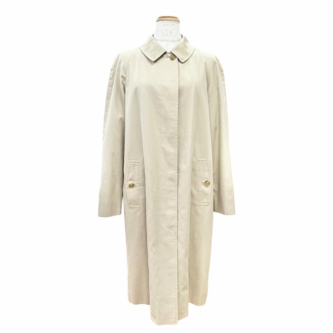 Great BURBERRY LONDON coat Nova check pattern wool lining beige cotton Women 9