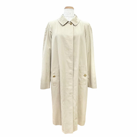 Great BURBERRY LONDON coat Nova check pattern wool lining beige cotton Women 9