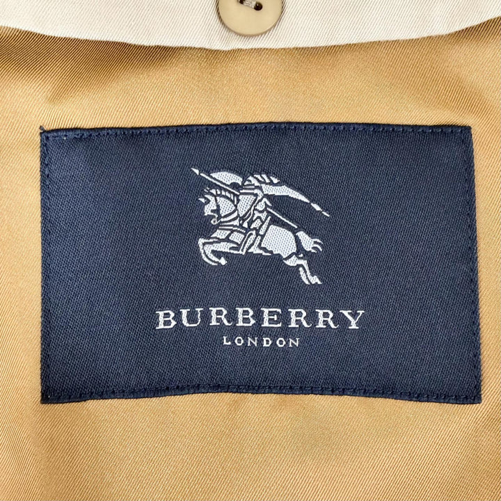 Great BURBERRY LONDON coat Nova check pattern wool lining beige cotton Women 9