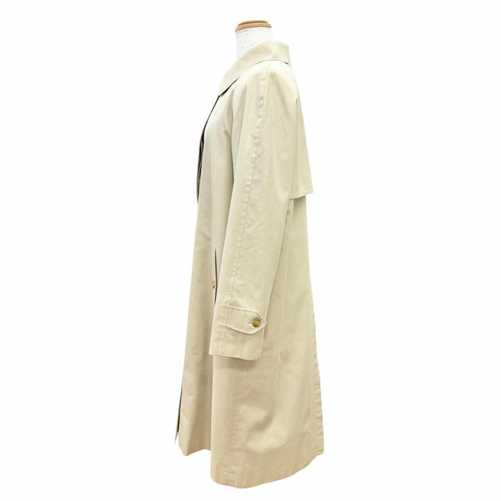Great BURBERRY LONDON coat Nova check pattern wool lining beige cotton Women 9
