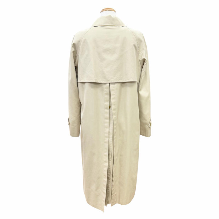 Great BURBERRY LONDON coat Nova check pattern wool lining beige cotton Women 9
