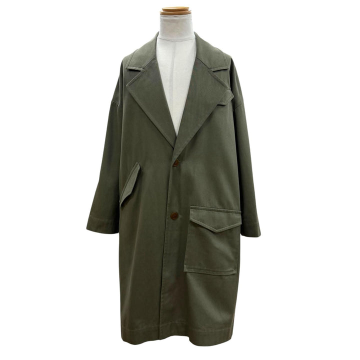 Great Vivienne WestwoodMAN Chester coat single khaki cotton mens F VW-W1-78158