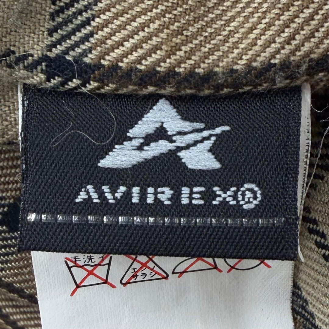 Excellent AVIREX leather jacket Vintage processing beige Cowhide mens M 613123