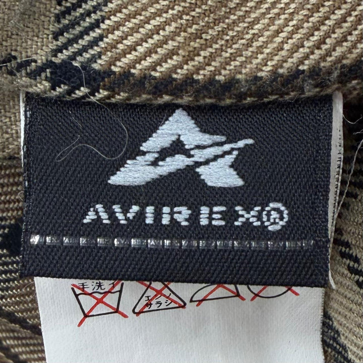 Excellent AVIREX leather jacket Vintage processing beige Cowhide mens M 613123