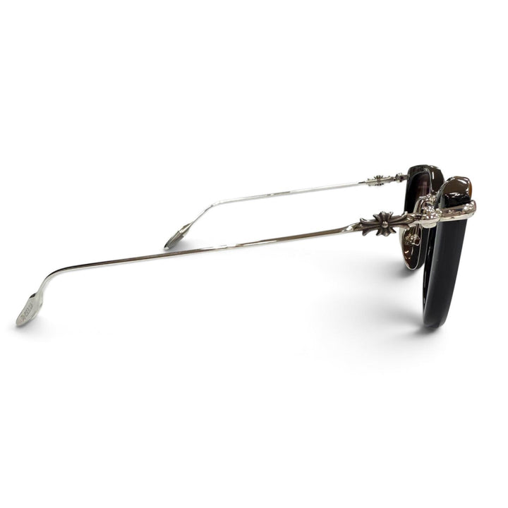 Great CHROME HEARTS sunglasses NEW LOVER Floral Cross Eyewear black 925 mens