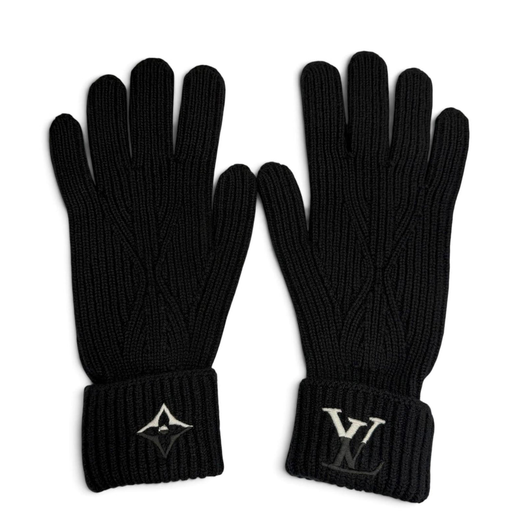 Great LOUIS VUITTON gloves Gloves LV Dual black cashmere mens S M79195