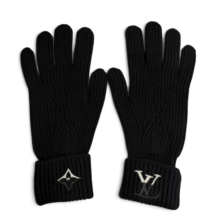 Great LOUIS VUITTON gloves Gloves LV Dual black cashmere mens S M79195