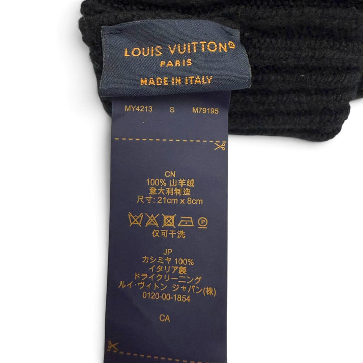 Great LOUIS VUITTON gloves Gloves LV Dual black cashmere mens S M79195