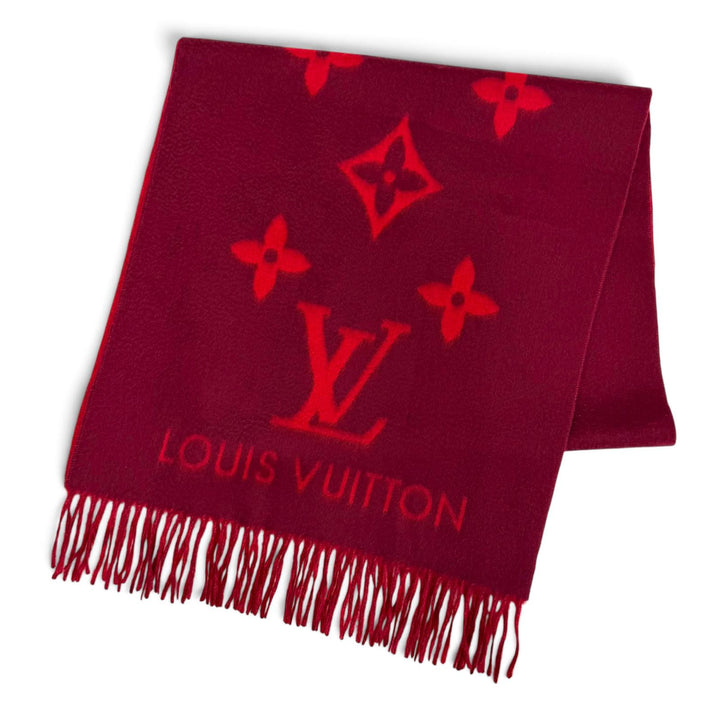 Great LOUIS VUITTON Scarf Escalp Reykjavik Monogram cashmere Women M75505