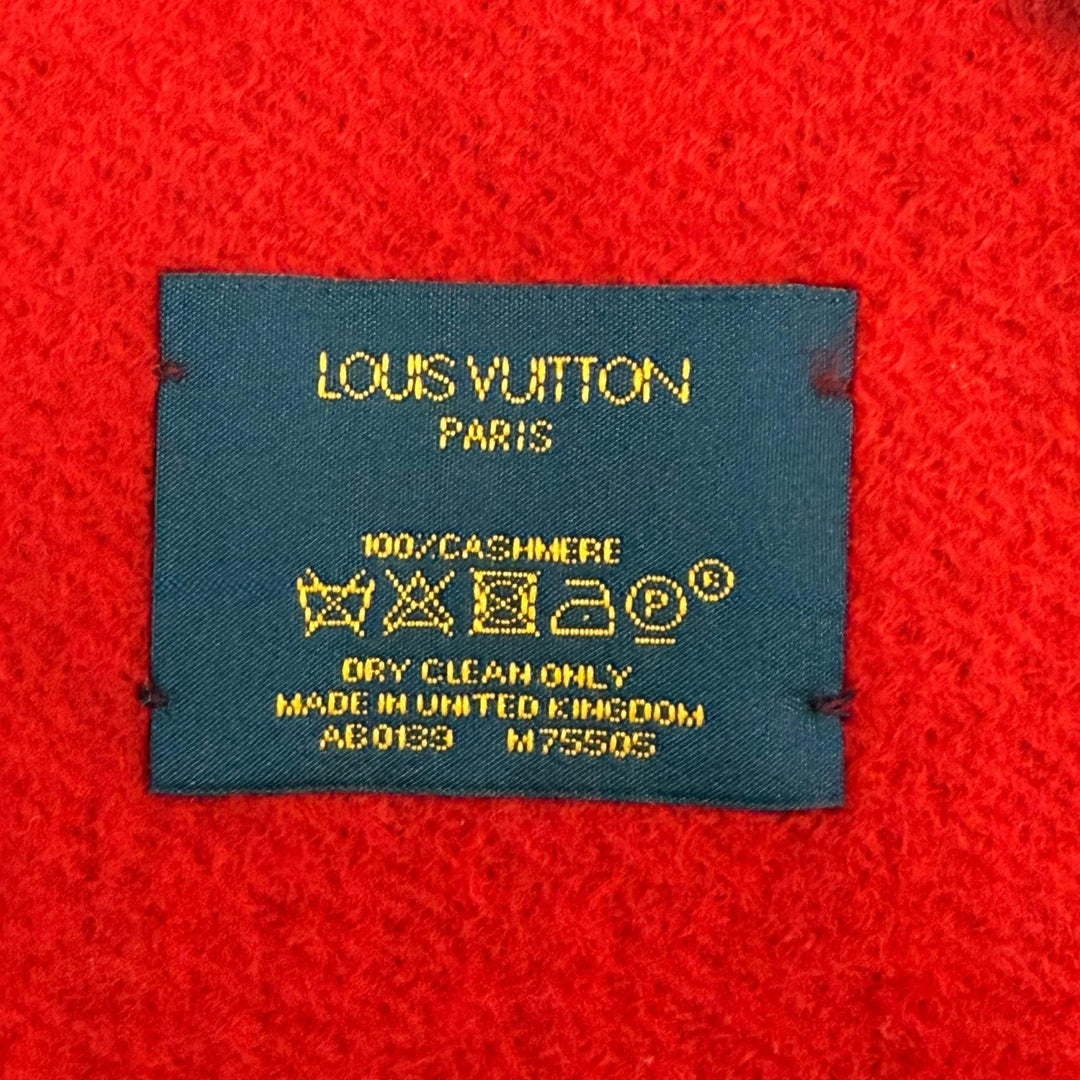 Great LOUIS VUITTON Scarf Escalp Reykjavik Monogram cashmere Women M75505