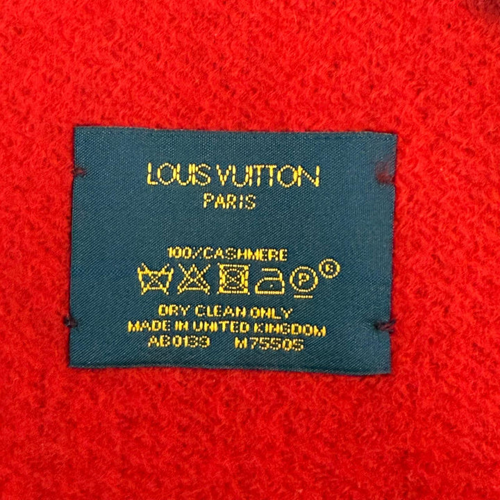 Great LOUIS VUITTON Scarf Escalp Reykjavik Monogram cashmere Women M75505