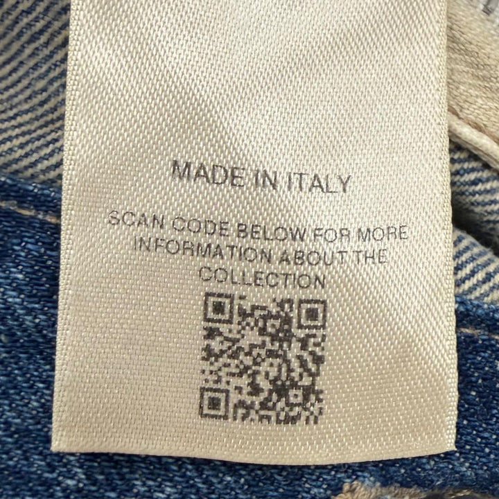 Great RICK OWENS DRKSHDW Denim Jacket OUTERSHIRT blue cotton mens S DU01F4755